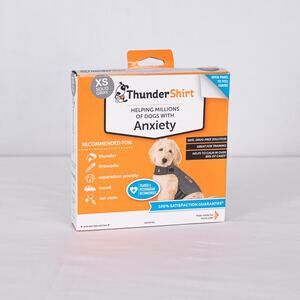 ThunderShirt Classic Anxiety & Calming Vest for Dogs Size XS Gray Fits 8-14 lbs